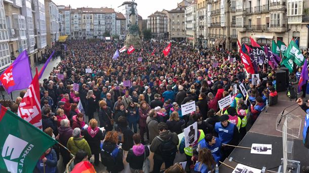 Huelga general en Vitoria-Gasteiz