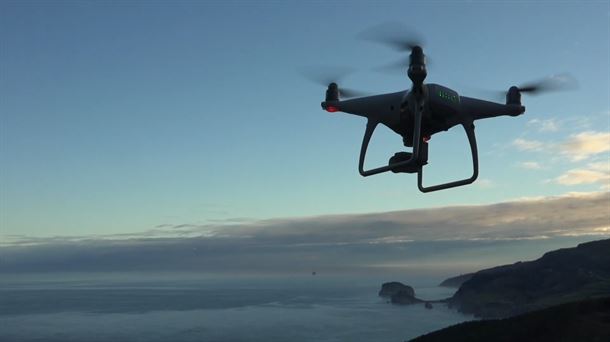 Un dron de la Diputación de Bizkaia / EiTB