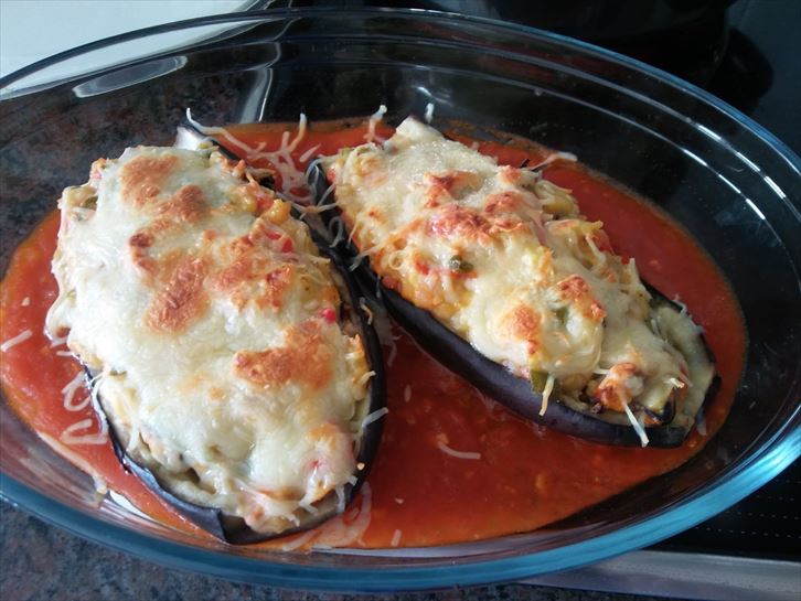 Berenjeas rellanas de cantarelus. Ana