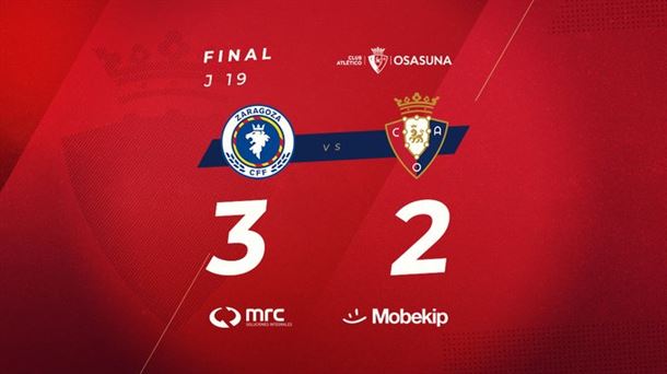 Resultado final del Zaragoza-Osasuna (liga Reto Iberdrola).