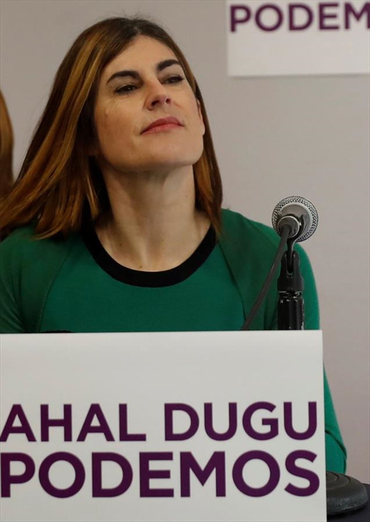 Miren Gorrotxategi, candidata a lehendakari por Elkarrekin Podemos-IU. 
