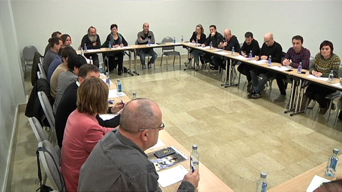 Imagen de la reunión que ha tenido lugar en Donostia