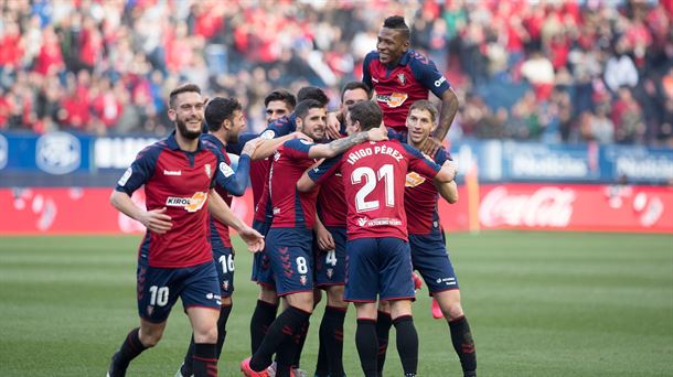 Celebración del gol de Unai García frente al Real Madrid (vía @CAOsasuna)