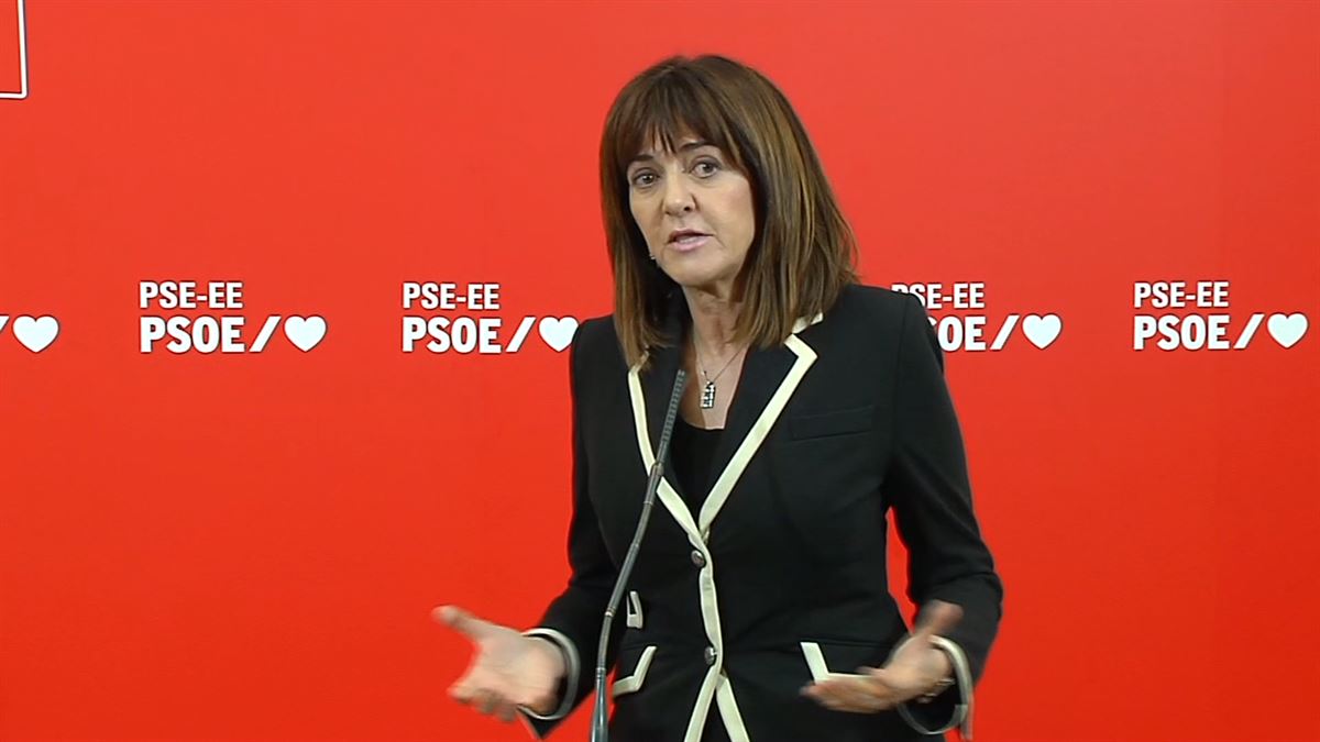 Idoia Mendia, PSE-EEko idazkari nagusia. 