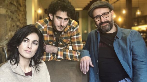 Marta Mas, Aritz Ibañez y Miguel Ángel Pérez, de la compañía Thusia
