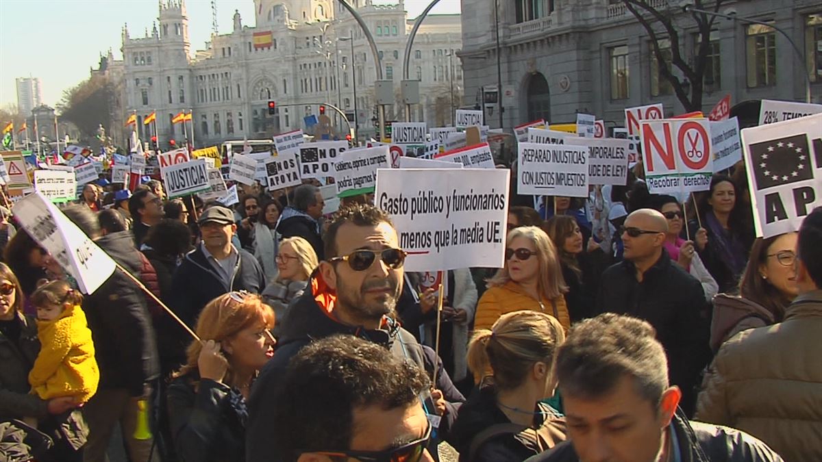 Imagen de la marcha que ha recorrido las calles de Madrid