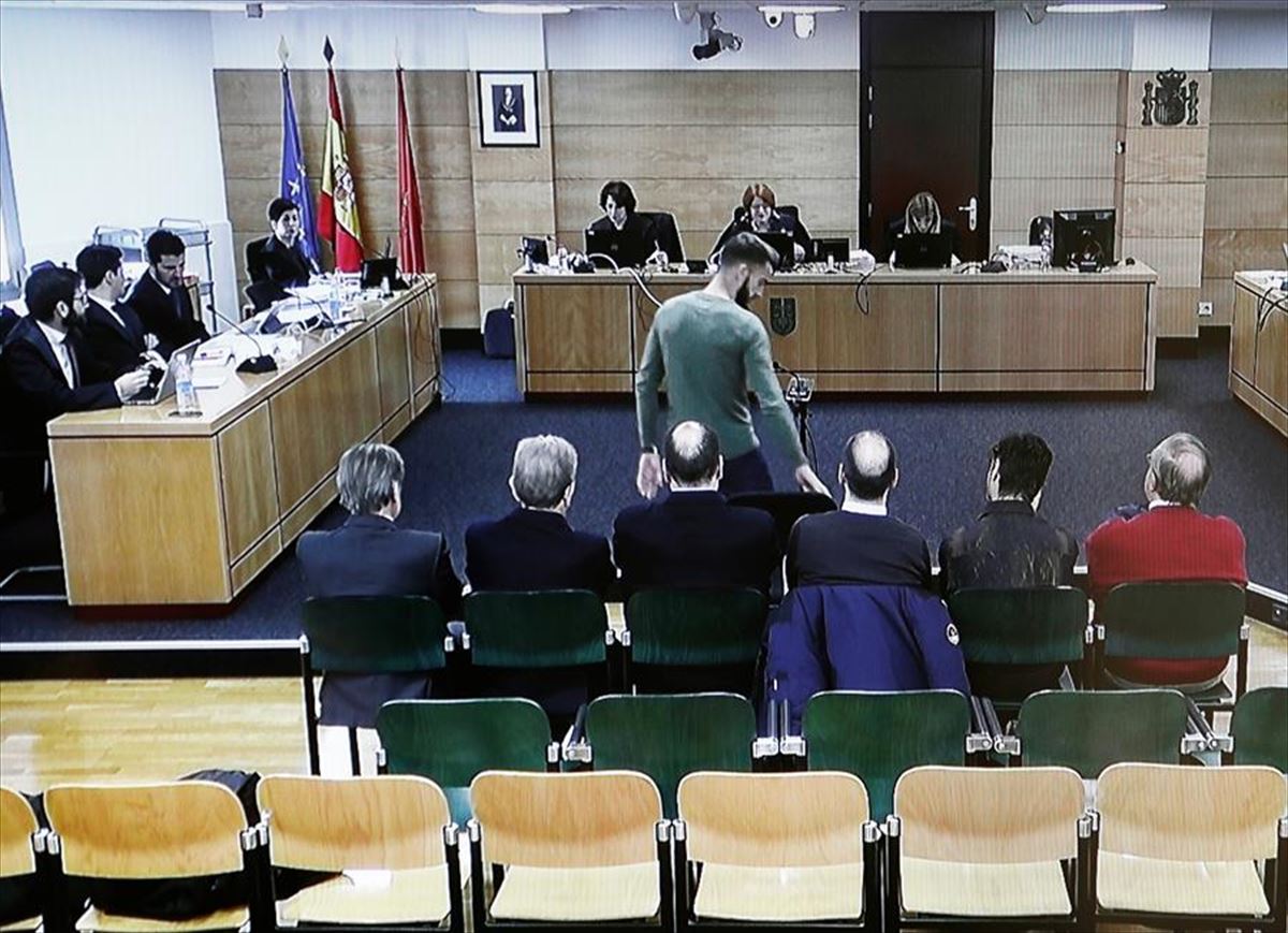 Imagen de una sesión anterior del juicio por el 'caso Osasuna'. Foto: EFE.