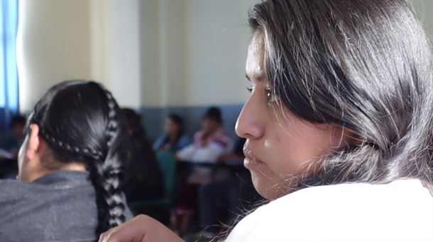 Una de las asistentes al curso. Foto: Maialen Sobrino