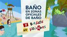 Baño en zonas oficiales de baño 