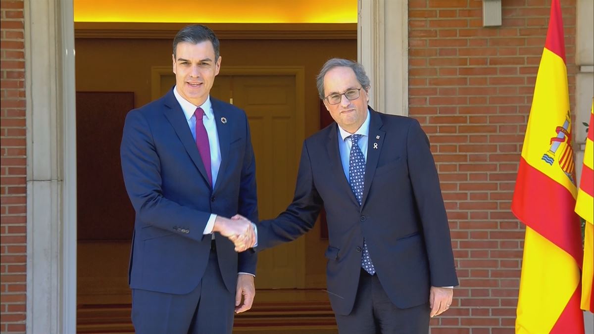 Pedro Sánchez y Quim Torra / EiTB