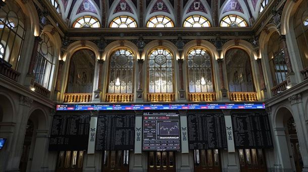 Imagen de La Bolsa española en una jornada de esta semana