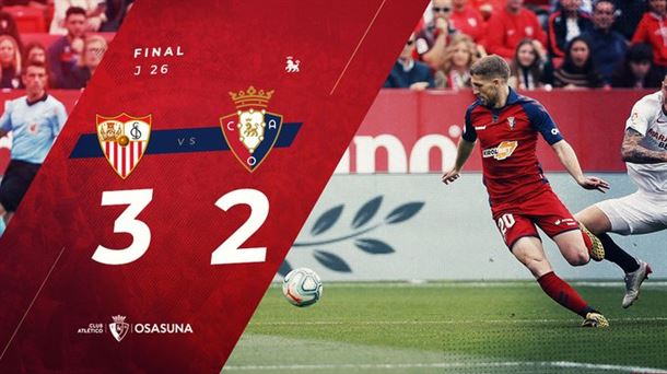 Derrota "in extremis" de Osasuna en Sevilla.