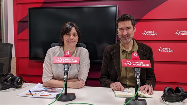 Laura Gutiérrez y Efren Feliu, del equipo de Cambio Climático de Tecnalia.