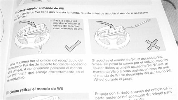 Instrucciones mando de Wii                                                                          