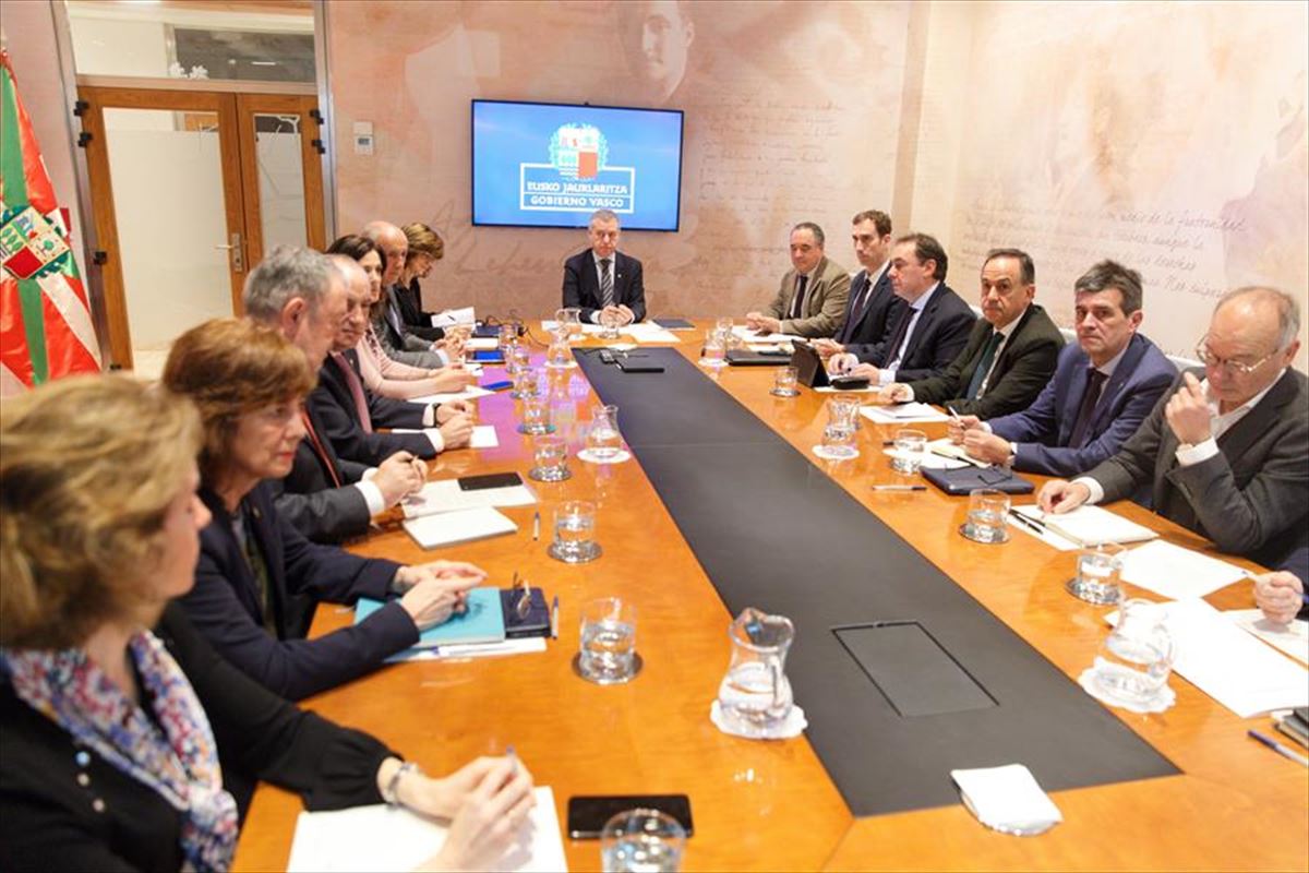 La Mesa Interdepartamental del Gobierno Vasco se ha reunido esta mañana. 