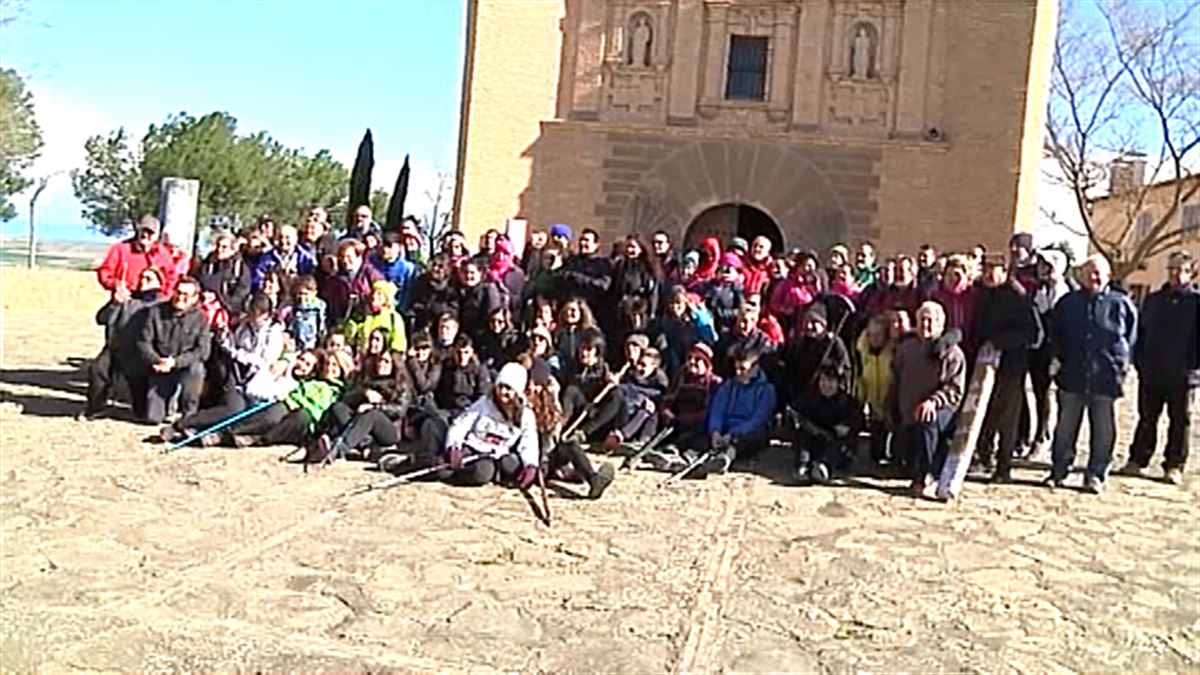 Peregrinos de localidades de la Ribera.