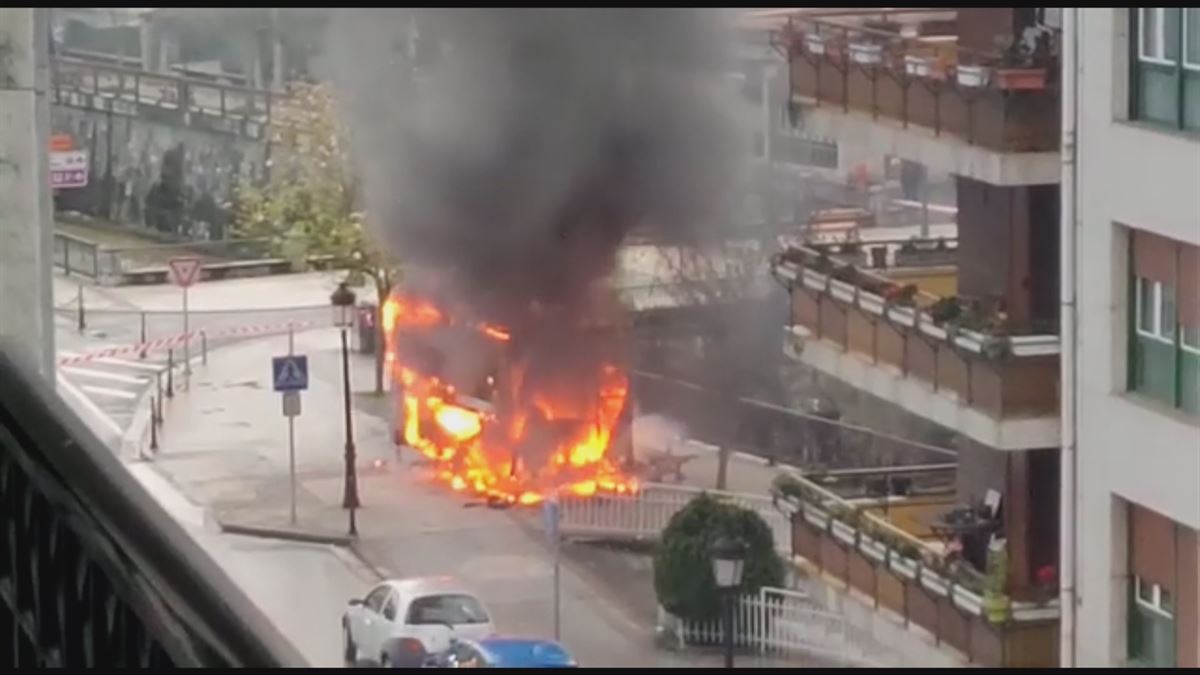 La churrería afectada por el fuego en Azkoitia (Gipuzkoa). Foto: EiTB