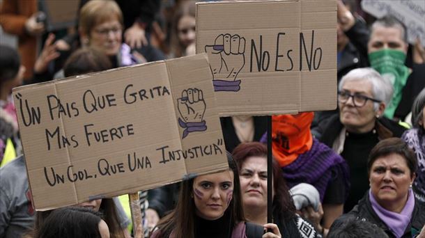 Manifestación del 8M de 2020. Foto: Efe