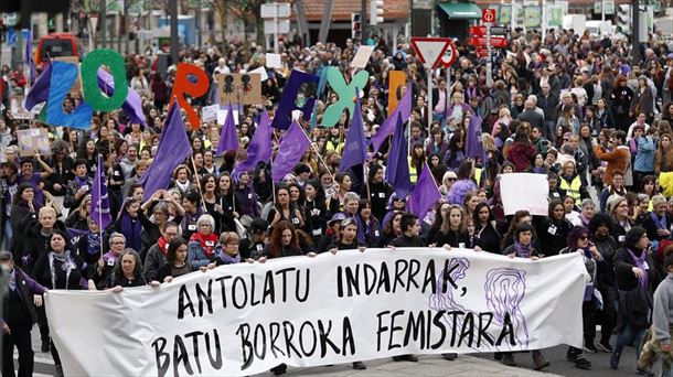 Manifestación del 8M en Bilbao.