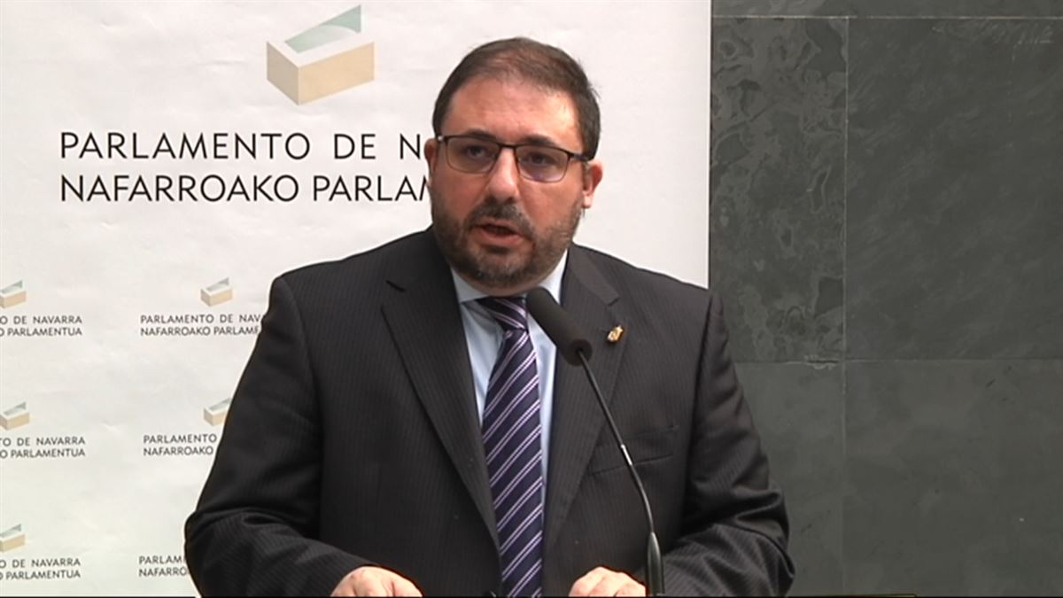 Unai Hualde, presidente del Parlamento de Navarra