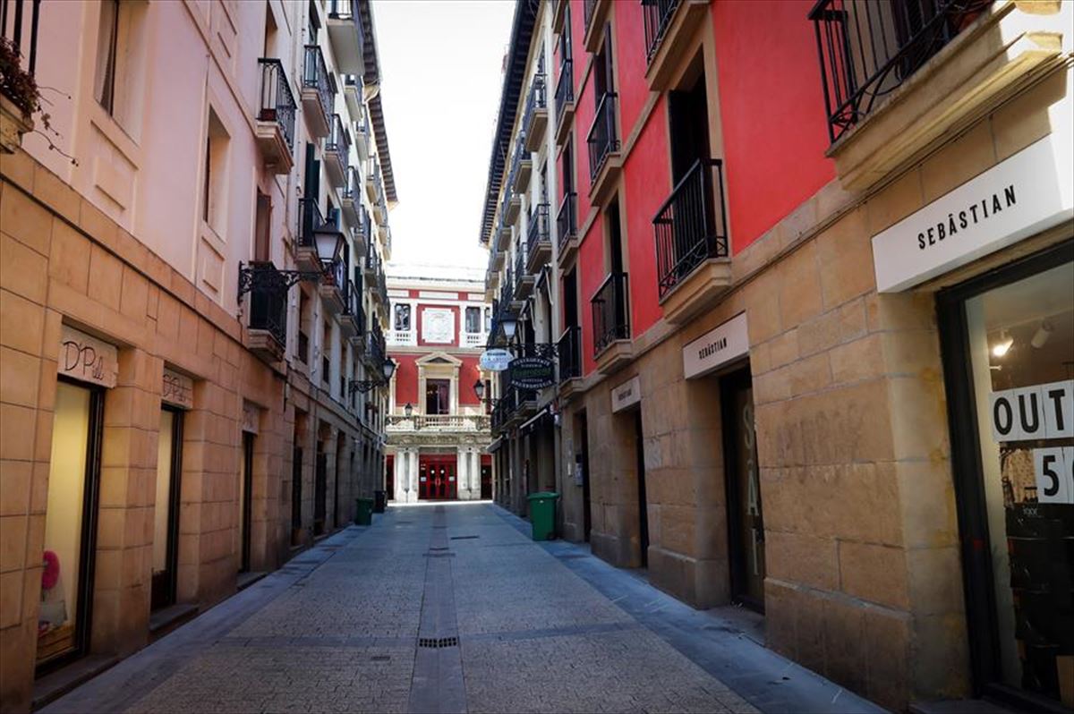 Una calle de San Sebastián