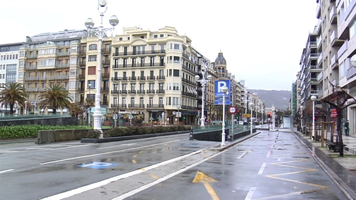 La Avenida Libertad en San Sebastián
