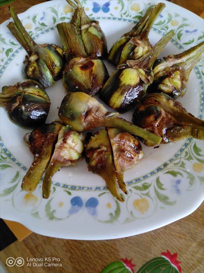 Alcachofas a la plancha