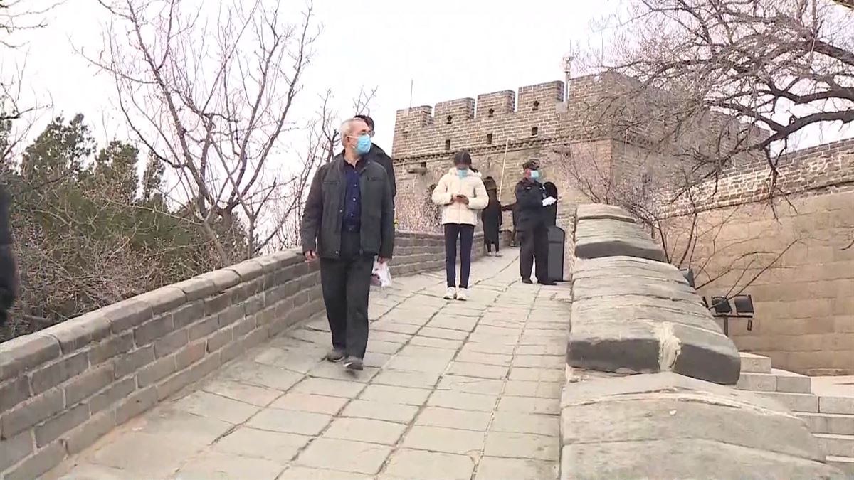 Primeros visitantes en la Gran Muralla