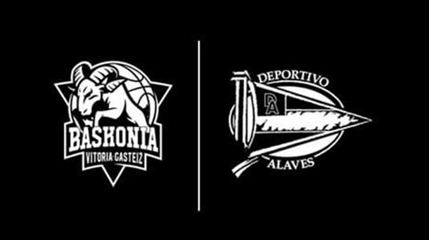 Escudos de Saski Baskonia y del Deportivo Alavés.
