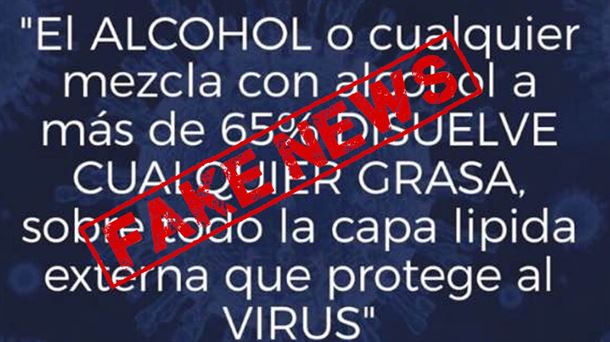 Página de un PDF con información sobre el coronavirus que es un bulo.