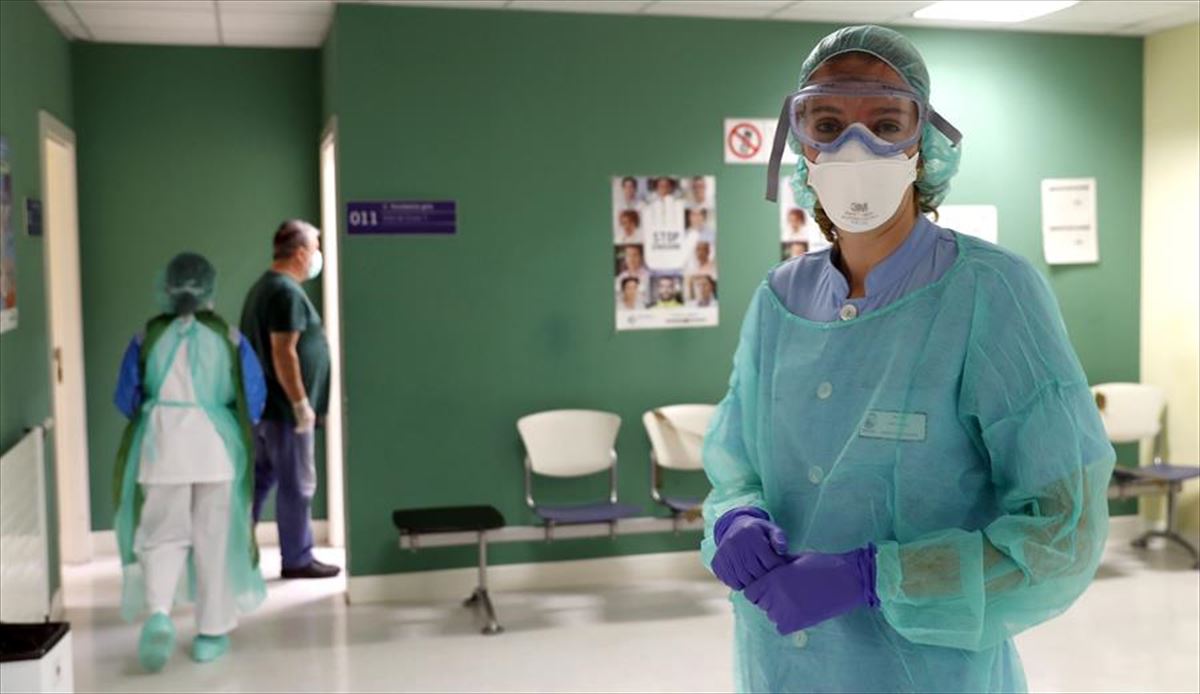 La enfermera Iragartze Fernández, trabaja en un centro de salud en Bilbao