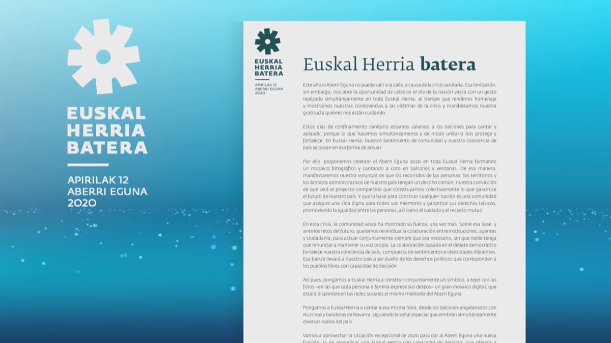 Euskal Herria Batera es una inicitiva ciudadana que propone un Aberri Eguna unitario.