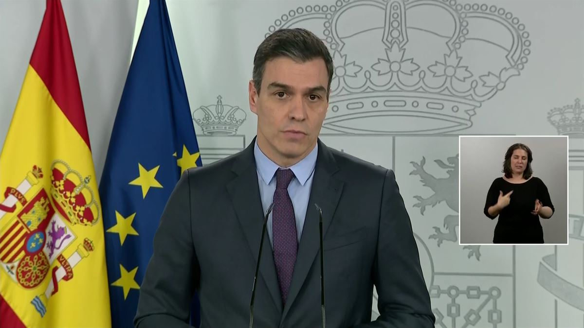 Pedro Sanchez Espainiako Gobernuko presidenteak