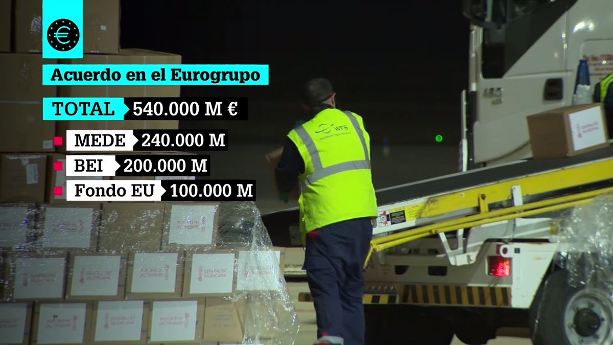 Europa pondrá 540.000 millones a disposición de los países para luchar contra la pandemia.