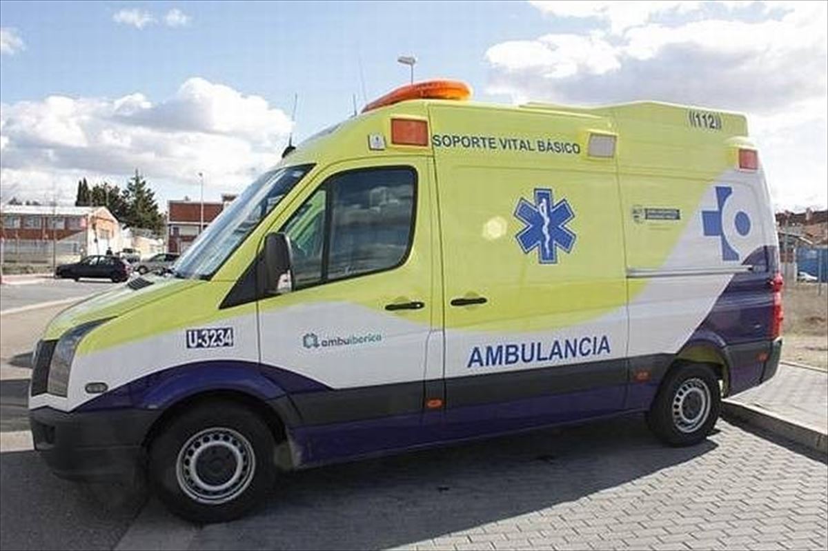 Una ambulancia de Ambuibérica 