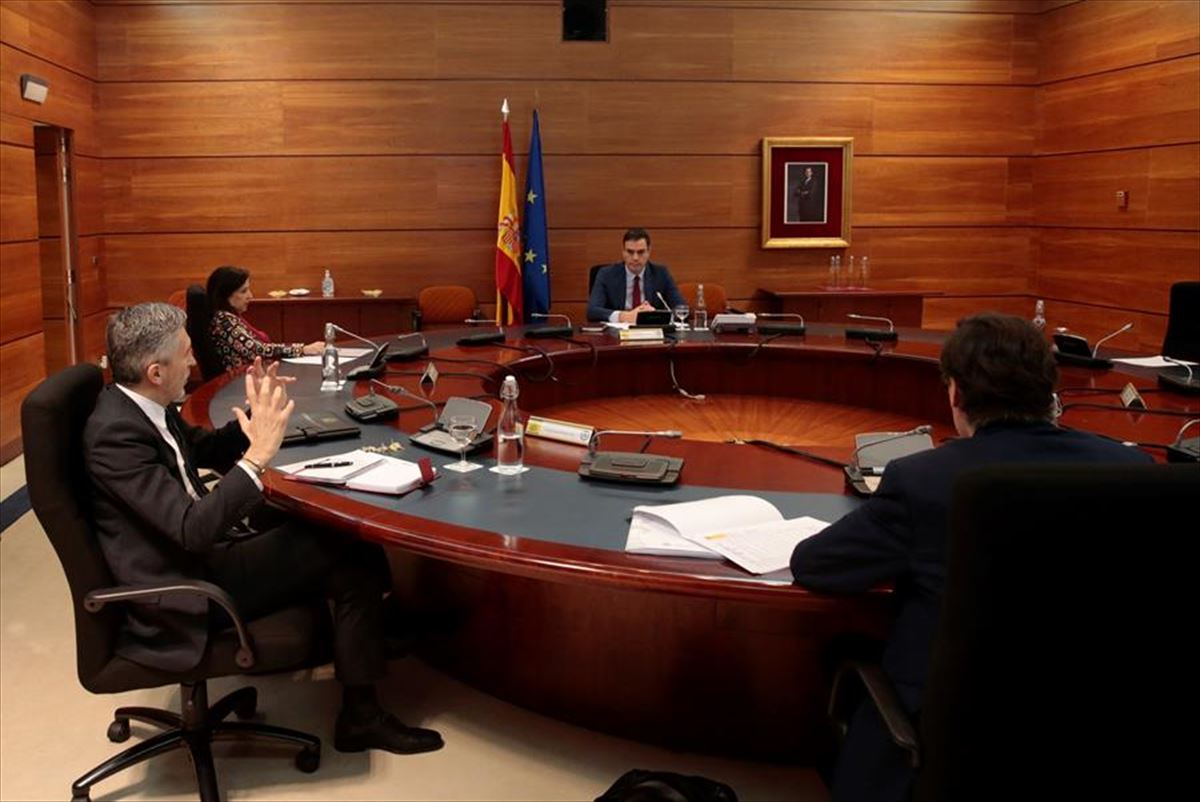 Pedro Sánchez en el Consejo de Ministros
