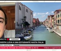 Un taxista de Durango lleva gratis a una estudiante Erasmus hasta Italia
