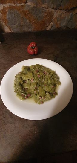 Judias verdes con jamón