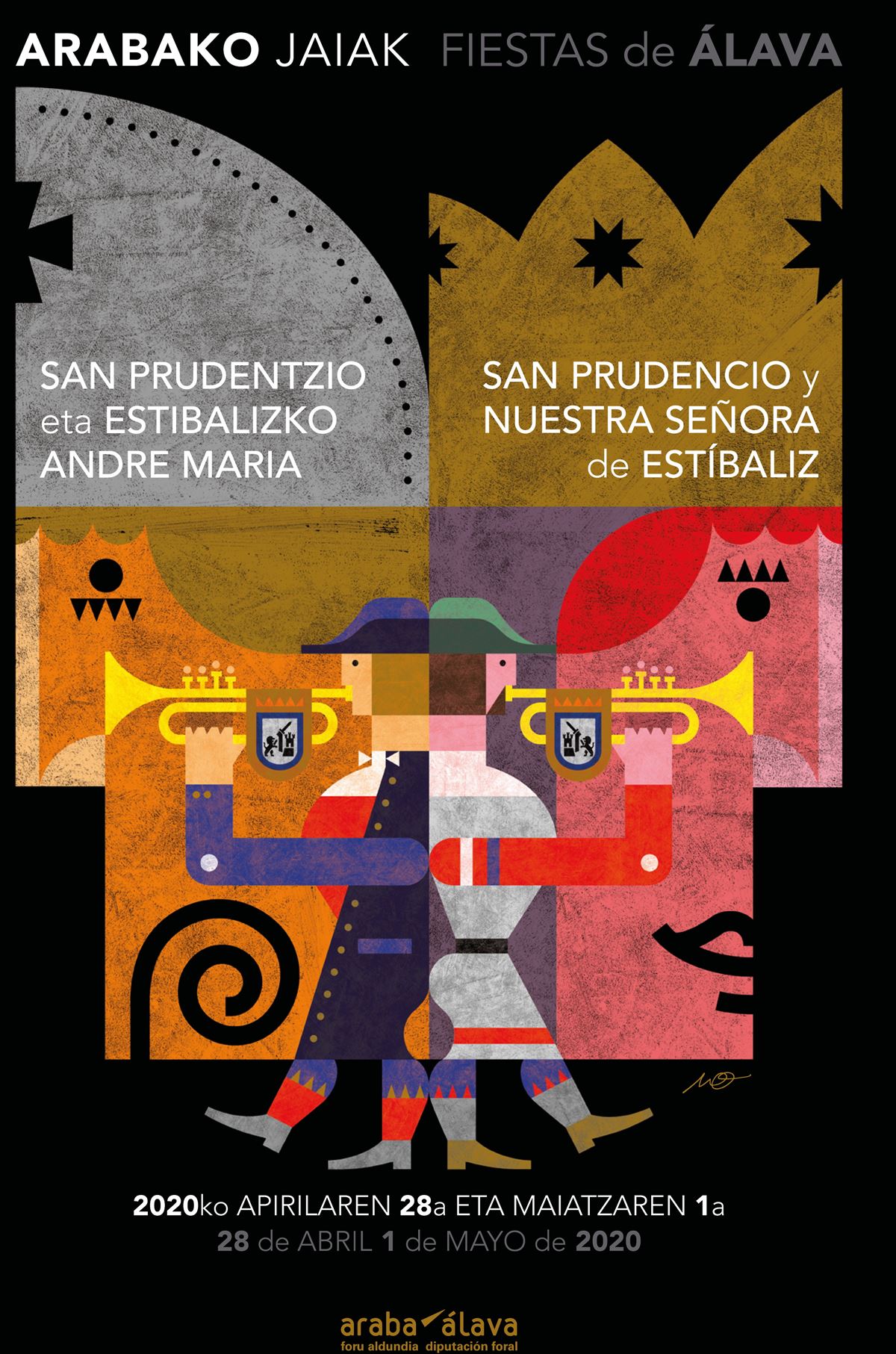 Cartel de San Prudencio y Estibaliz Alava