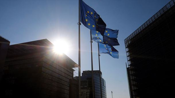 Banderas de la UE en Bruselas