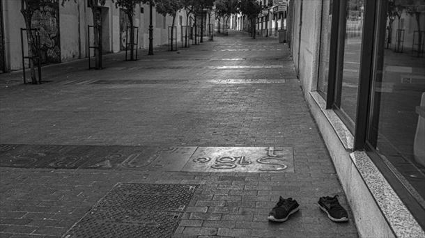 Fotografía de la exposición "Ante el umbral" de Clemente Bernad. 