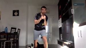 Jon Fernández, boxeando en la cuarentena