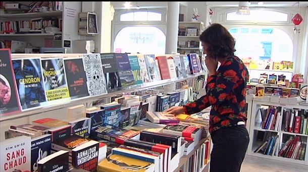 Librería en Iparralde. FOto: EiTB