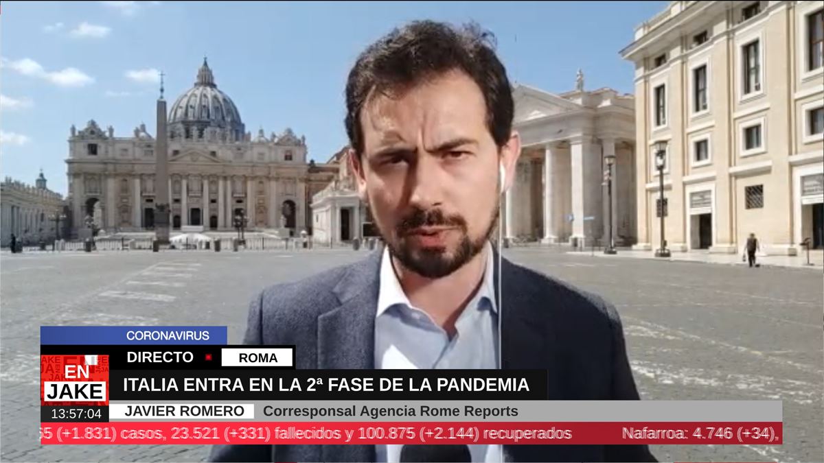 Javier Romero, corresponsal de la agencia Rome Reports, en En Jake