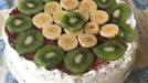 Tarta de plátano y kiwi
