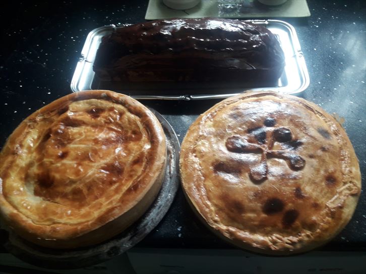 Pastel vasco y bizcocho