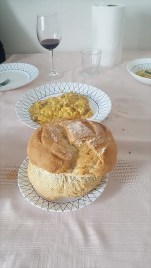 Pan para el revuelto de perretxikos