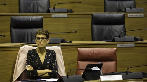 María Chivite, presidenta del Gobierno de Navarra.