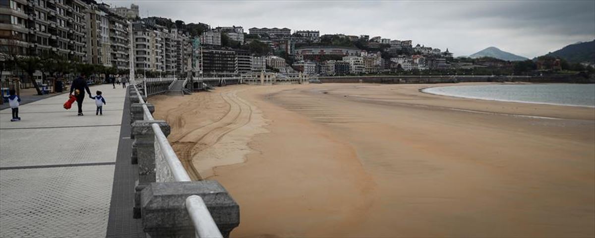 Las playas de San Sebastián reabren este sábado, 2 de mayo
