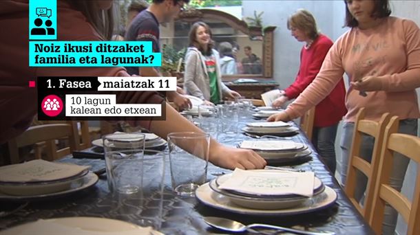 Lagunak eta senideak maiatzaren 11tik aurrera bisitatu ahal izango ditugu.